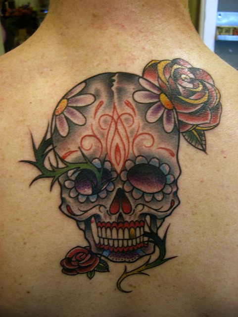 day of dead skull tattoo. Day of The Dead Skull - Scott