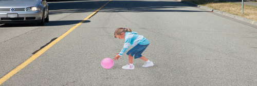 Wooster Collective: 3D Optical Illusion Painted On Street To Make Drivers Slow Down