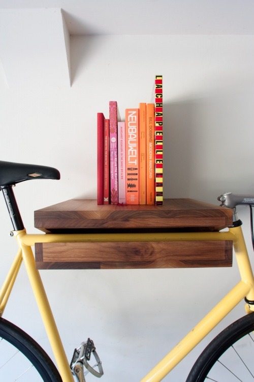 ZOMG!!!!! Bicycle Shelf and Bookshelf (via Knife and Saw)