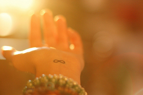 infinity sign tattoo. 472239364: The infinity sign