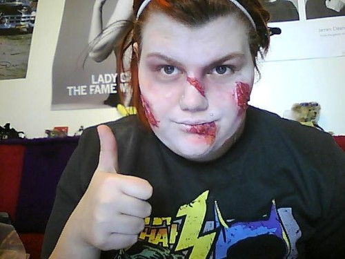 Zombie make-up. 2011