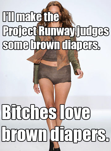 Gretchen designs terrible shit on Project Runway