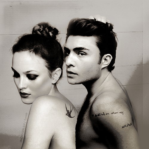 Ed Westwick Leighton Meester Photoshoots montage