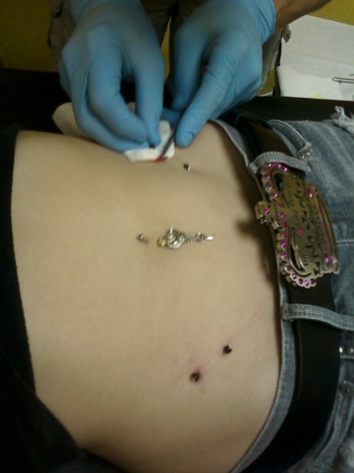My best friend getting her hips pierced :] Submitted by 