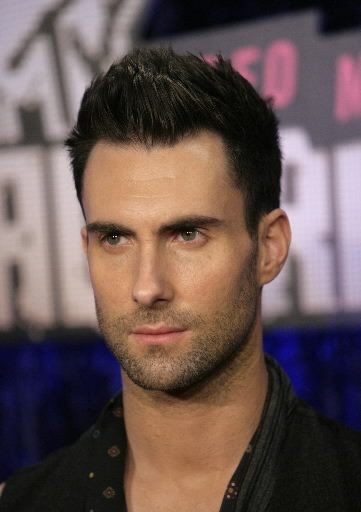 Adam Levine lead singer of Maroon 5 was on one today as he was rehearsing