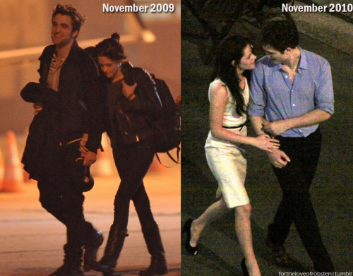 One year ago today, November 10th 2009, we got our first real glimpse of Robsten. One year later, still going strong. <3
