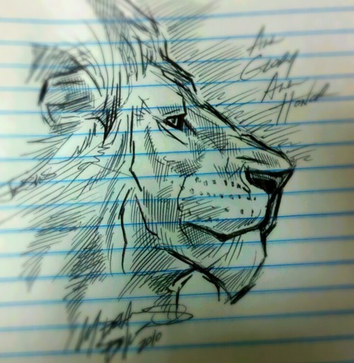 Just a little sketch while at work.