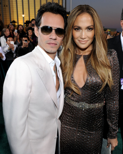 Jennifer Lopez and Marc Anthony at the 2010 Latin Grammy Awards.