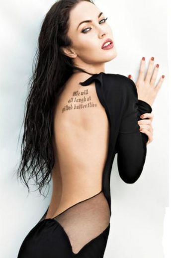 tattooed girl Megan Fox