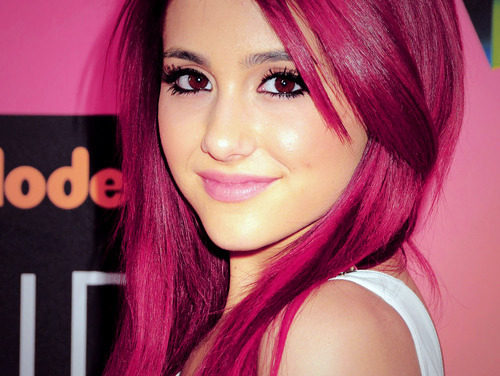 tagged as Ariana Grande pink hair