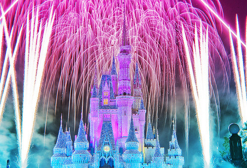 walt disney world castle fireworks. #Disney #Walt Disney World