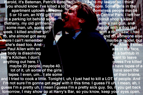 Christian Bale as Patrick Bateman, American Psycho (2000)