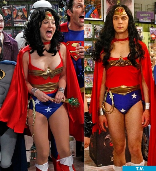 Wonder who wore it better Penny or Sheldon Tags The Big Bang Theory 