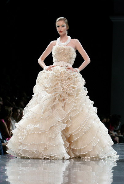 Christian Dior dazzles with this haute couture gown
