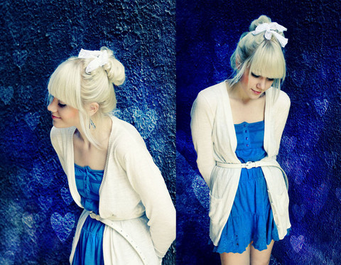 &#8220;Your heart is an empty room with walls of the deepest blue. &#8221; by Kerti P. on LOOKBOOK.nu