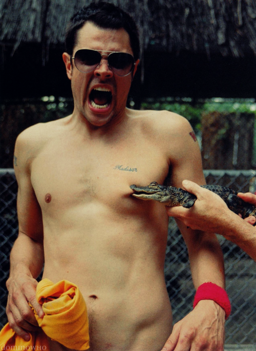 This post has been featured on The Best of Tumblr Blog -  Found on the blog of dominowho:
Jackass - 10 Years of StupidJohnny Knoxville [high-res version] 
 Follow Now | Like This post on Facebook
