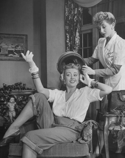 Joan Blondell gets the treatment 1940s