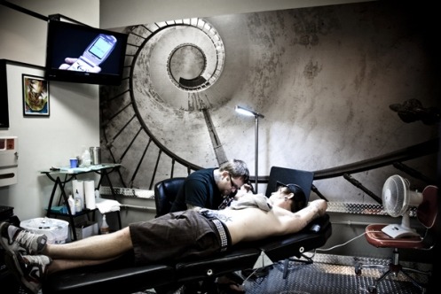 Golden Spiral Tattoo Shop. 2 notes tattoos boys with tattoos