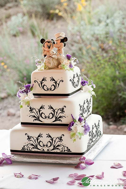 Desert Garden Wedding Cake by