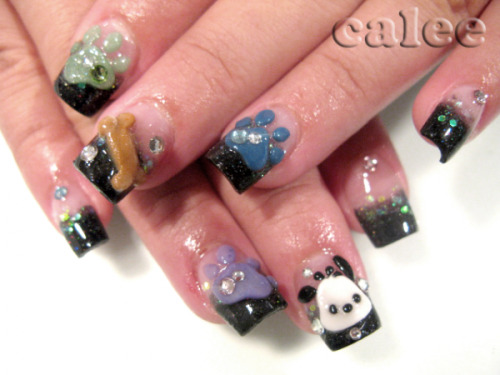 3d hello kitty nail art. Hello Kitty. 3D. Nails.