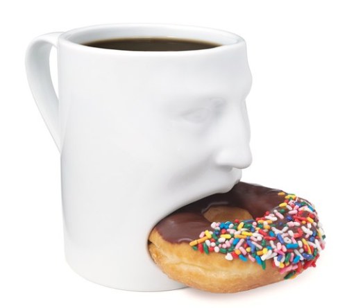 I had no idea that I’ve been needing this my entire life, until right … now. 
thedailywhat:

Drinkware of the Day: “Face Mug” from Uncommon Goods.

Put a smile on that mug with a hungry mouth cubby that bites off more  than you can chew. Perfect for serving milk and cookies, coffee and  doughnuts, tea and biscotti, or your favorite snack-time combinations.

I am at once delighted and sufficiently terrified.
[colossal.]
