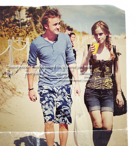 tom felton and emma watson together. Tom Felton + Emma Watson.