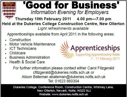 'Good for Business' – Dukeries College supporting local businesses with 