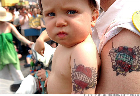mother tattoos. tagged as: baby. mother.