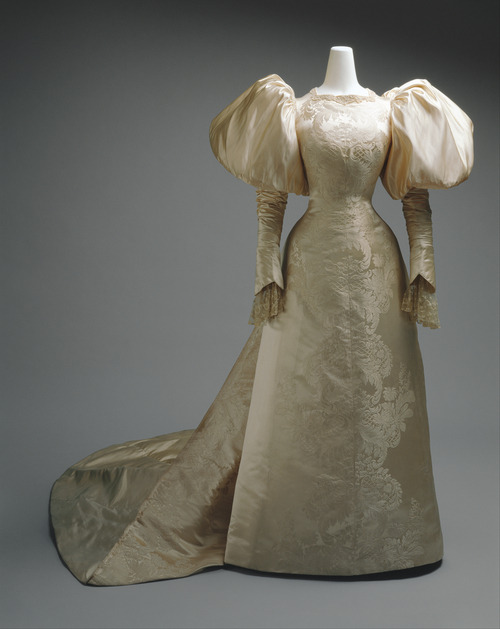 Worth wedding dress ca. 1896 via The Costume Institute of The Metropolitan Museum of Art 