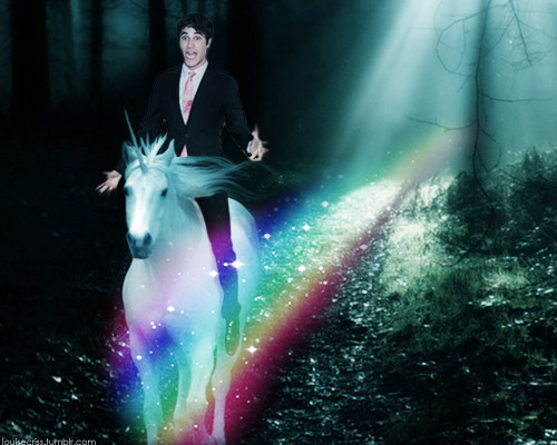This post has been featured on The Best of Tumblr Blog -  Found on the blog of http://leswishandleflick.tumblr.com
A normal day in the life of Darren Criss.
TONIGHT
WE RIDE.
FOR GONDOR!!!
FOR NARNIA!
FOR DUMBLEDORE!
AND FOR ASLAN!
FOR PIGFARTS!
Submitted by trulylovely
 Follow Now | This is Great!