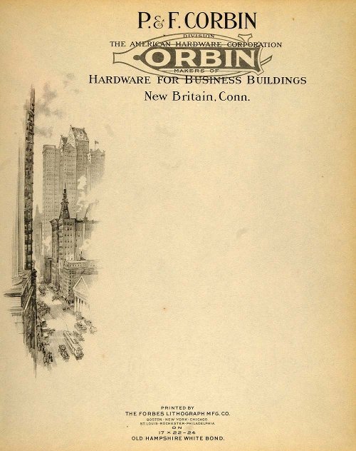 P. & F. Corbin, 1913 | Source