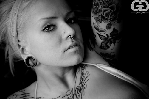 Black White Tattoo Photography