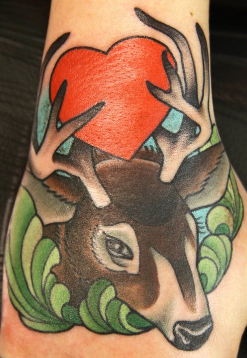 Deer tattoo by Ryan C Thompson Deer tattoo by Ryan C Thompson
