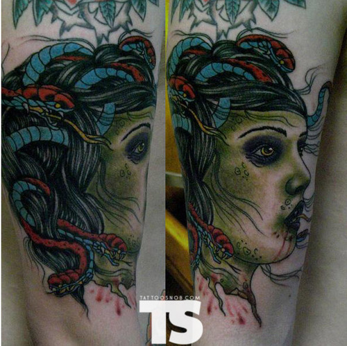Medusa tattoo by Florian Ziebart Germany