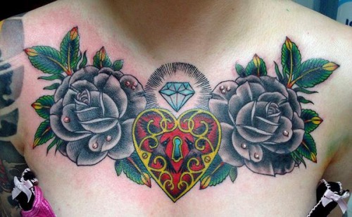 Chest tattoo by Valerie Vargas Posted Fri April 29th 2011 at 930pm