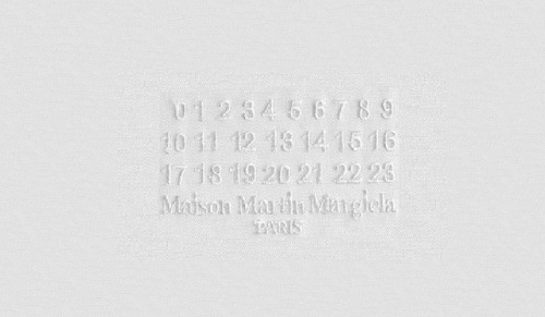 +. Embroidered Maison Martin