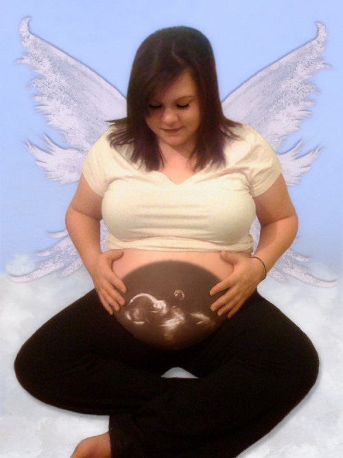 Ginger: &#8220;Just because you CAN do things in Photoshop doesn&#8217;t mean that you SHOULD. I personally find this photo a little disturbing and am really not okay with the angel wings. I thought that storks delivered babies, I wasn&#8217;t aware that angels were now delivering the babies.&#8221;  Mary Anne: &#8220;I get it. She&#8217;s pregnant with Skeletor and has a transparent stomach. So obvious.&#8221;&nbsp;