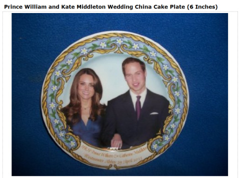 royal wedding plate. Tags: Royal Wedding plate