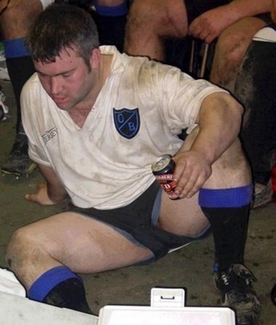 dirty rugby bear crotch shot. great calves