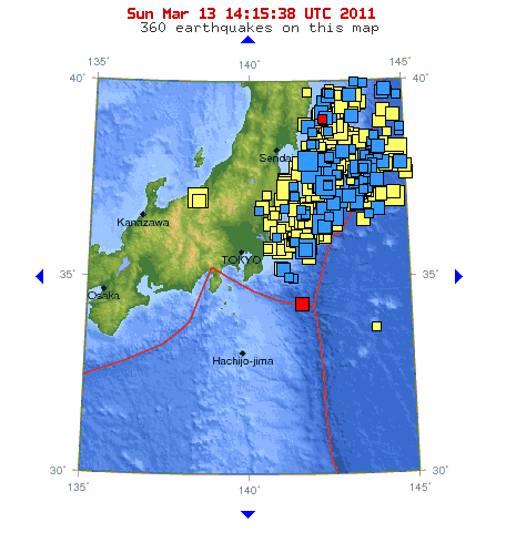recent earthquakes in japan. the recent earthquakes in