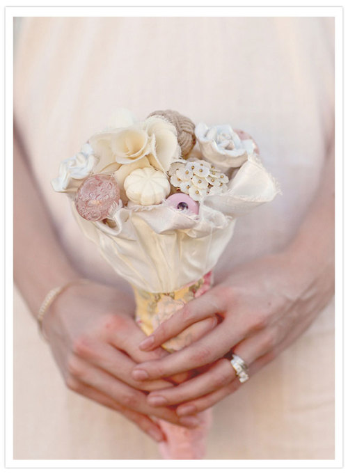 How exquisite A wedding bouquet made from vintage door knobs