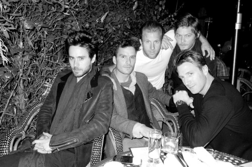 Jared,Balthazar,Scott,Norman and Danny at The Chateau Marmont.