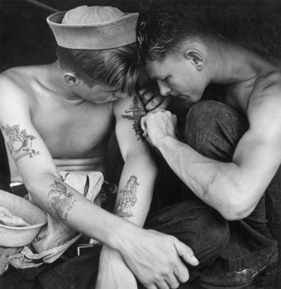 Filed under WWII sailors tattoo nautical vintage 1940's navy