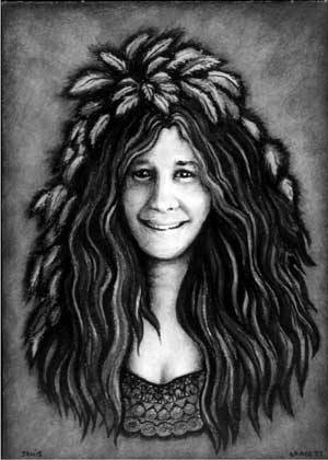 Oh this is great portrait of Janis Joplin by Jefferson Airplane frontwoman 