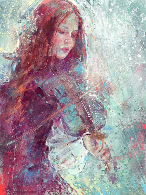 
Digital Painting -Winter Heart by MartaNael
