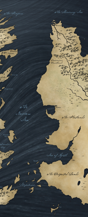 game of thrones map of westeros. The first “canon” map of the