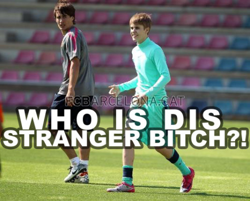 justin bieber barcelona kit. Justin Bieber in a FC