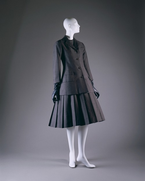 Christian Dior “A” ensemble ca. 1955 via The Costume Institute of the Metropolitan Museum of Art
