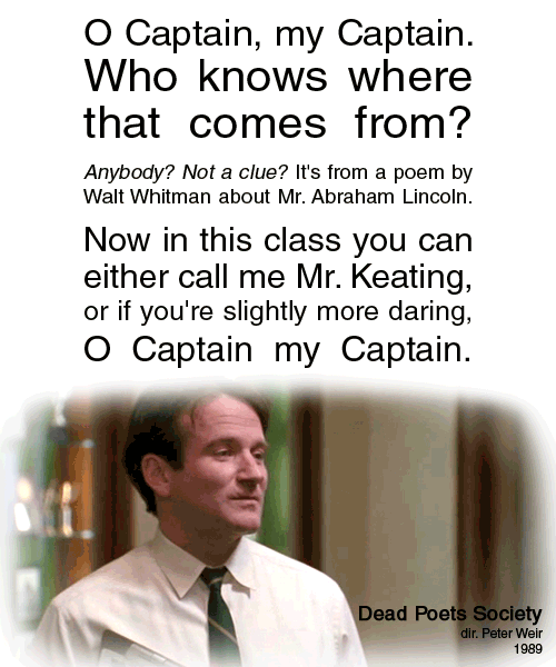 best teacher quotes. est-movie-quotes: Dead Poets