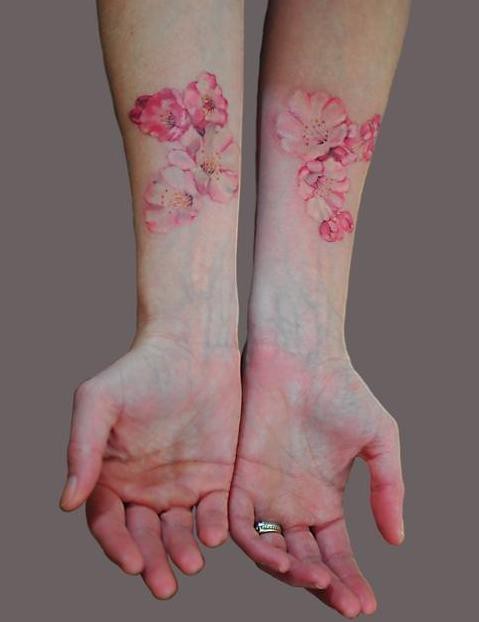 apple blossom tattoo. shaboogami. these are still